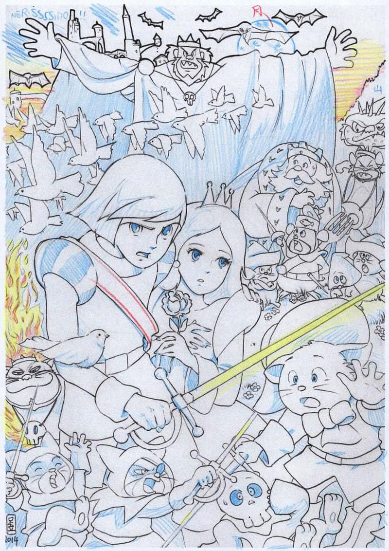 Omaggio al gatto con gli stivali della Toei Animation, di Andrea Yuu.jpg Omaggio al gatto con gli stivali della Toei Animation, di Andrea Yuu.jpg